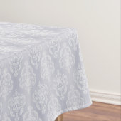 淡いブルーのダマスク織 テーブルクロス (インサイチュ)