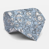 淡いブルーのペルシャパターン ネクタイ (ロール)