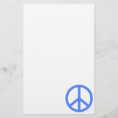 淡いブルーの平和 便箋 (正面)