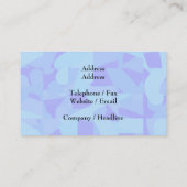 淡いブルーの抽象的なパターン 名刺 (裏面)