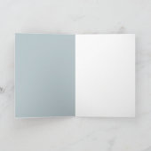 淡いブルーの挨拶状のヴィンテージの人形 カード (内部)