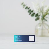 淡いブルーの星 スキニー名刺 (スタンド正面)