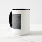 淡いブルーの点のマグ マグカップ (正面左)