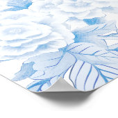 淡いブルーの結婚チノイスリーの看板ポスター ポスター (角)