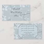 淡いブルーの緑は灰色の枝を残します 名刺 (正面/裏面)