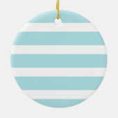 淡いブルーの航海のないかりのモノグラム セラミックオーナメント (裏面)