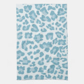 淡いブルーの虹のヒョウの版画コレクション- キッチンタオル (縦)