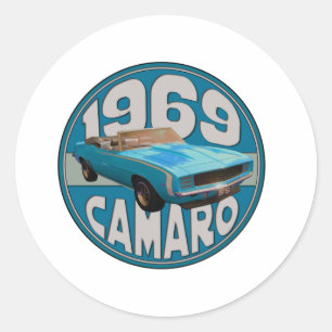淡いブルーの行1969年のCamaroによってすごいスポーツ ラウンドシール