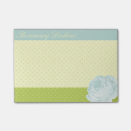 淡いブルーの黄色緑の水玉模様は上がり、 ポストイット