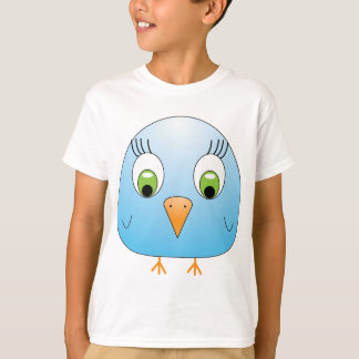 淡いブルーのchickie B Tシャツ