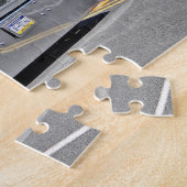 淡いブルーのFlattop 379パズル ジグソーパズル (側面)