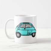 淡いブルーのisetta コーヒーマグカップ (左)