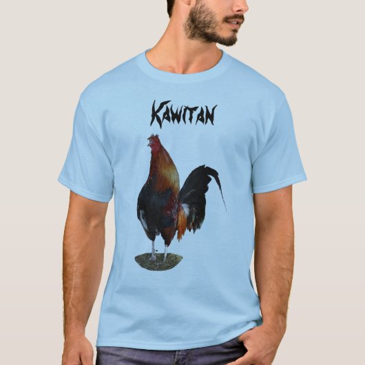 淡いブルーのKawitanの基本的なTシャツ Tシャツ (正面)