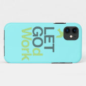 淡いブルーのLETGOdworkの誇大宣伝の場合のiPhone 5 Case-Mate iPhoneケース (裏面(横))