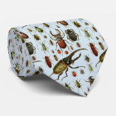 淡いブルーヴィンテージのカブトムシの昆虫の昆虫学 ネクタイ (ロール)