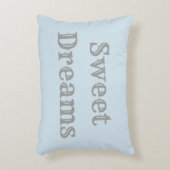 淡いブルー及び灰色甘美な夢の枕- アクセントクッション (正面(垂直))