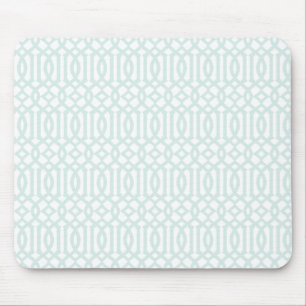 淡いブルー格子垣パターンmousepad - マウスパッド