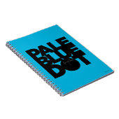 淡いブルー ノートブック (右側)