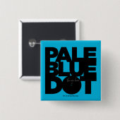 淡いブルー 缶バッジ (正面&裏面)