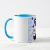 淡いブルーTrabant車ベルリンの壁 マグカップ (左)