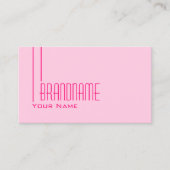 淡いベビーピンクと写真シンプル付きモダン、 名刺 (正面)