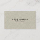 淡いベージュのフェイクリネンのテクスチャ背景 名刺 (正面)