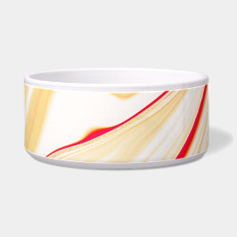 淡いベージュの色調、赤みがかったピンクの曲線のある波状の布 ボウル