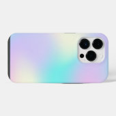 淡いホログラフィック背景 iPhoneケース (裏面横)
