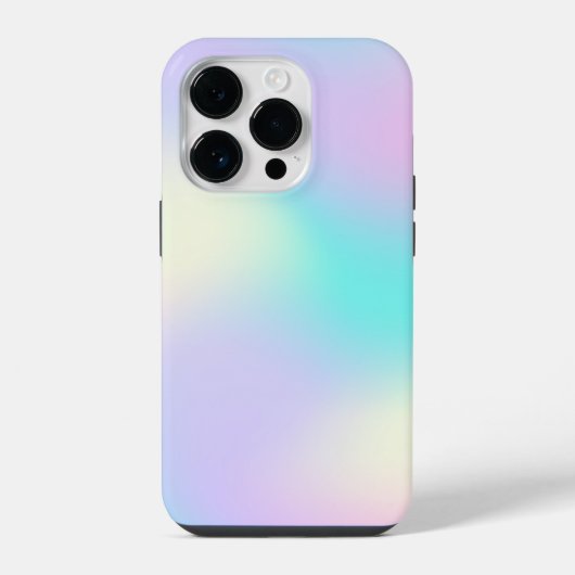 淡いホログラフィック背景 iPhoneケース (裏面)
