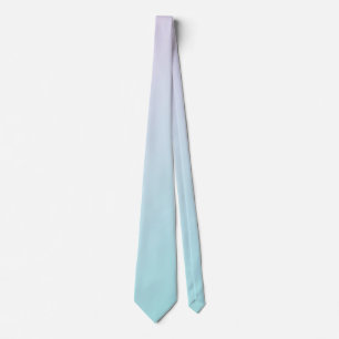 淡いマゼンタピンクとソフトアクアシアンのグラデーション ネクタイ