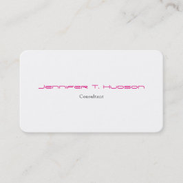 淡いミニマリストピンクホワイトフェミニンエレガント 名刺