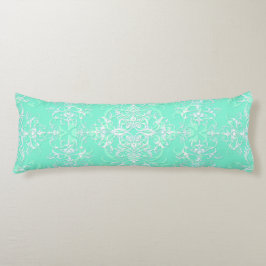 淡いミントグリーンのダブルダマスク ボディピロー