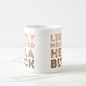 淡いメラメラブラックの歴史アフリカ コーヒーマグカップ (中央)