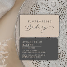 淡いモダン茶色の手書きスクリプトベーカリー