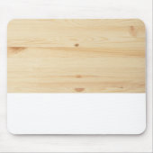 淡いモダン茶色の白い小豆色の木材 マウスパッド (正面)