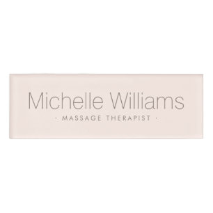 淡いモダン赤面ピンクトレンディー 名札