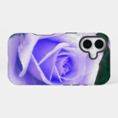 淡いラベンダー　パープルローズ iPhone 16ケース (裏面横)