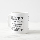 淡いロック調の磁器の面白いマグカップ コーヒーマグカップ (正面左)