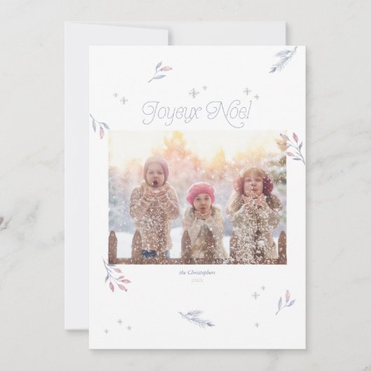 淡い冬の実のクリスマスホリデー (正面)