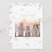 淡い冬の実のクリスマスホリデー (正面/裏面)