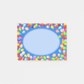 淡い数々の青の色の風船 ポストイット (正面)