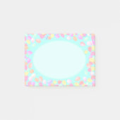 淡い数々の青色のパステルカラーの風船 ポストイット (正面)