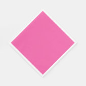 淡い明るいホットピンク スタンダードランチョンナプキン (角)