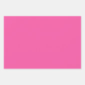 淡い明るいホットピンク ラッピングペーパーシート (正面3)