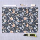 淡い桃色のブッシュ 青い鳥 薄葉紙 (クラフト)