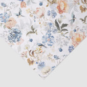 淡い桃色のブルー鳥 薄葉紙 (詳細)