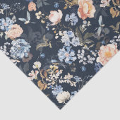 淡い桃色のブルー鳥 薄葉紙 (詳細)