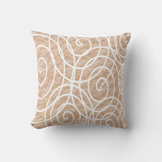 淡い桃色の円 クッション (正面)