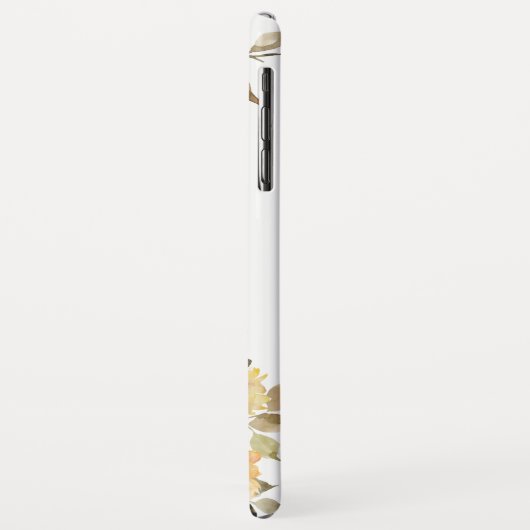 淡い水彩のヒマワリと緑 Case-Mate iPhoneケース (裏面/左)