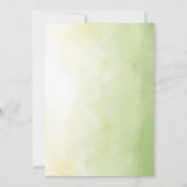 淡い水彩の野生の花　赤ちゃんの歓迎会 招待状 (裏面)